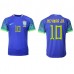 Brasil Neymar Jr #10 Borte Drakt VM 2022 Kortermet